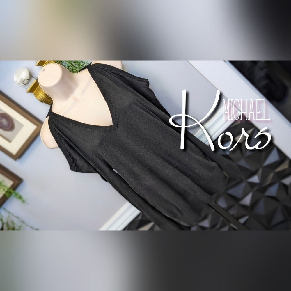 Michael Kors Black Off Shoulder Sweater SM